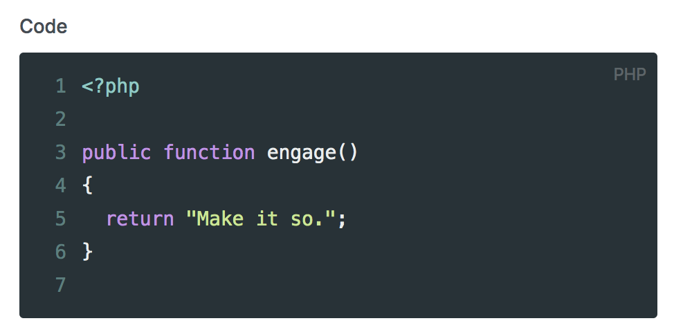 Screenshot of Code