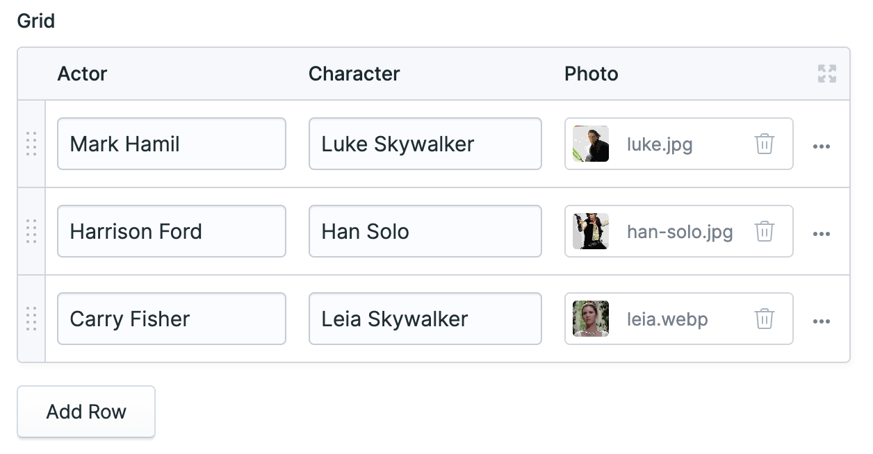 Screenshot of Grid