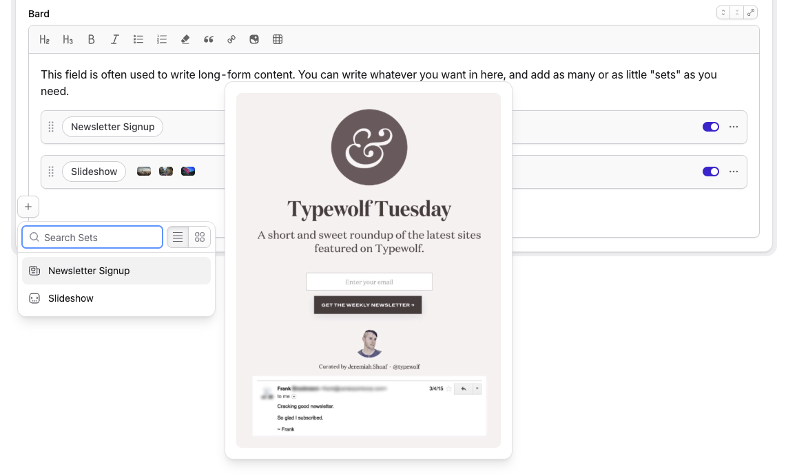 Bard Set Previews in the CP