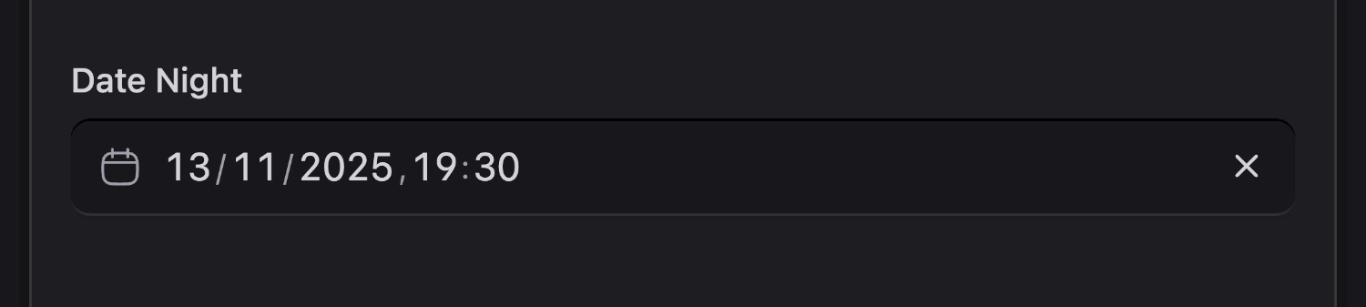 Date fieldtype with time enabled