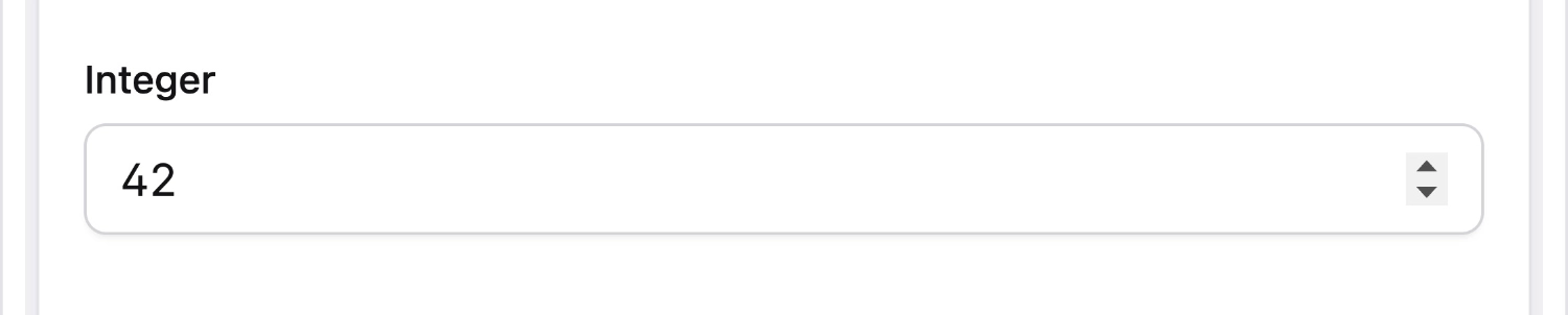 Screenshot of Integer