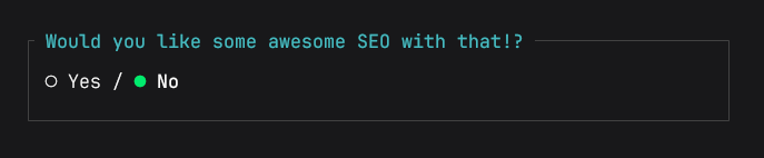 Starter Kit custom prompt text